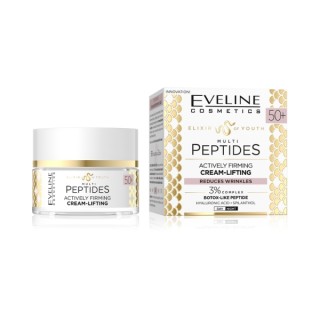 Crème Liftante Raffermissante Active Multipeptides Élixir de Jeunesse Eveline 50+ 50 ml