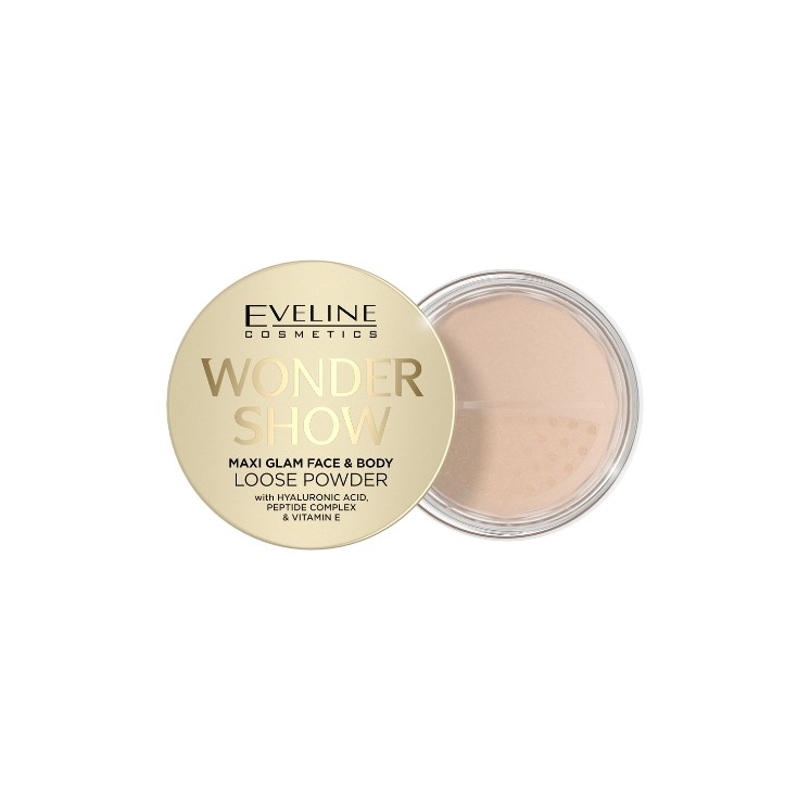 Eveline Wonder Show Maxi Glam Poudre Libre Illuminatrice Visage et Corps 6 g