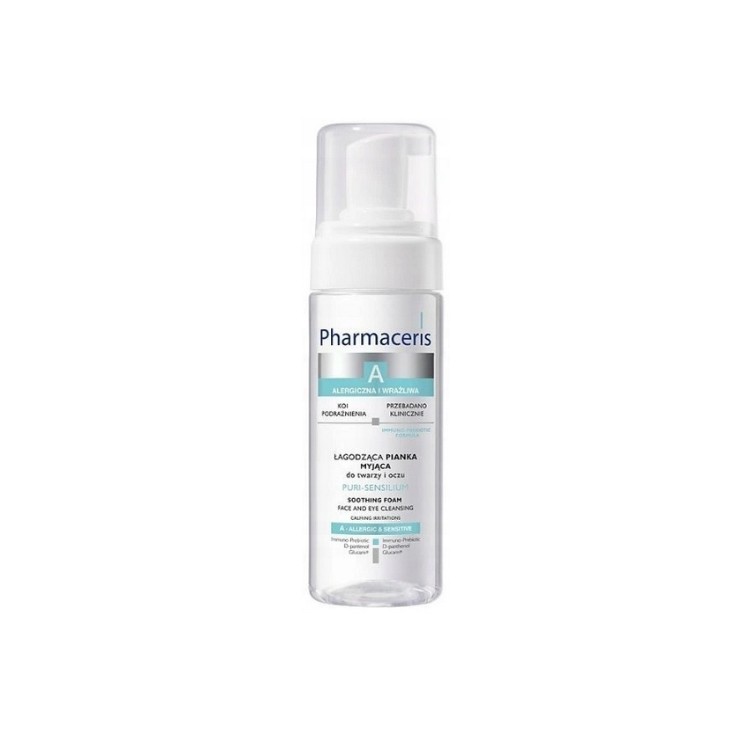 Pharmaceris A Puri-Sensilium Mousse Nettoyante Apaisante Visage et Yeux 150 ml