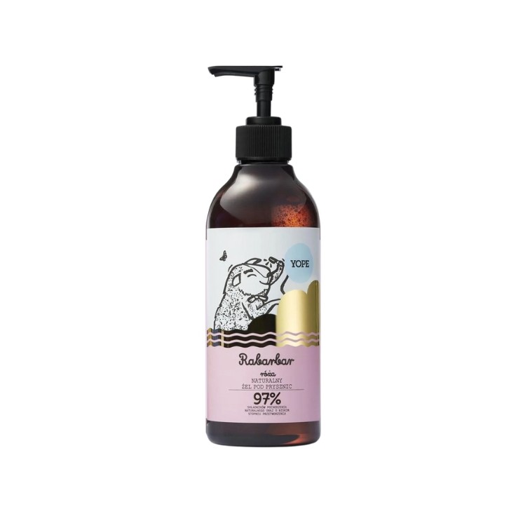 YOPE Natuurlijke Rabarber en Rozen Douchegel 400 ml