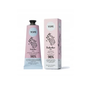 Crème pour les mains naturelle à la rhubarbe et à la rose YOPE 50 ml