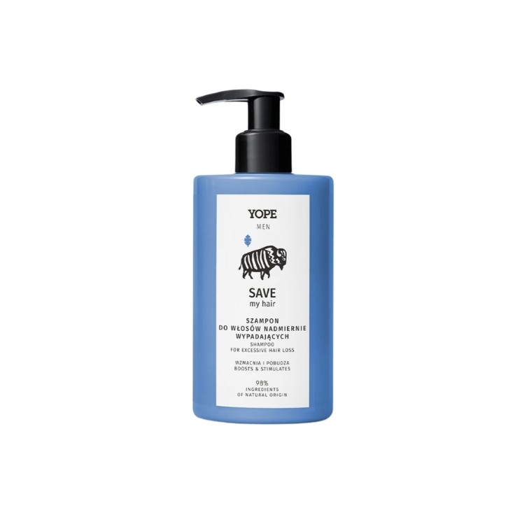 YOPE Men Safe My Hair Shampoo gegen übermäßigen Haarausfall 300 ml