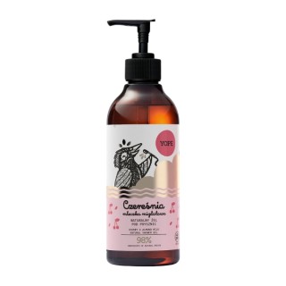 Gel douche naturel à la cerise et au lait d'amande YOPE 400 ml