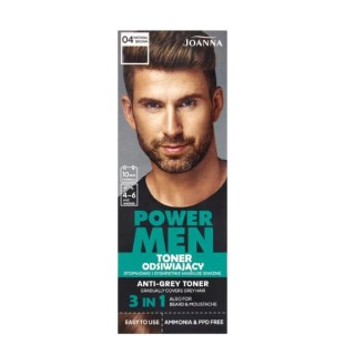 Joanna POWER MEN Verfrissende Toner /04/ Natural Brown 80 g