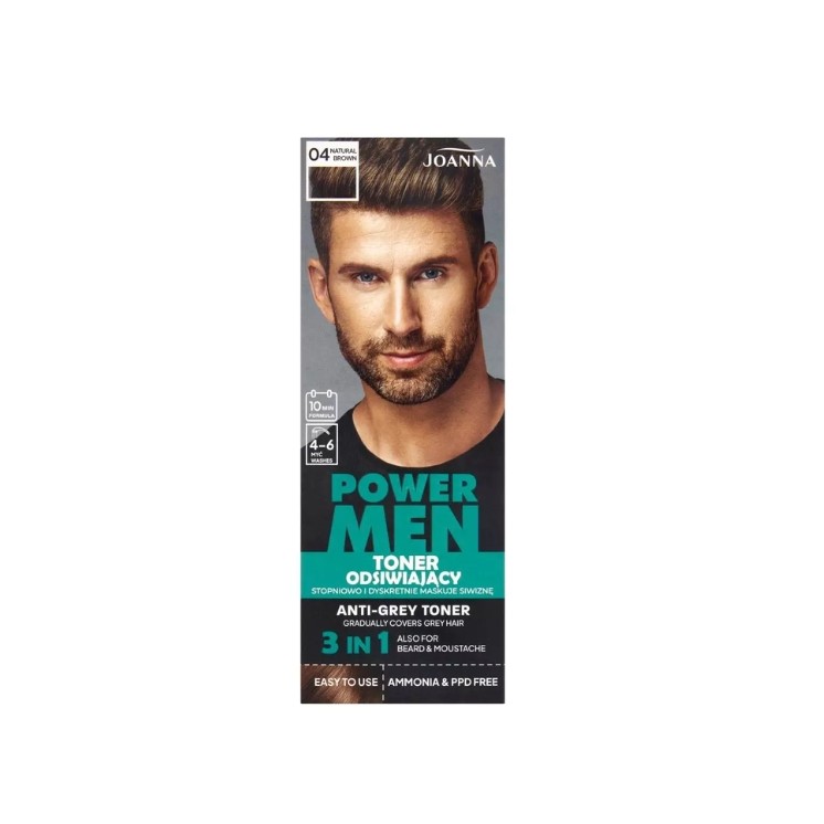 Joanna POWER MEN Erfrischendes Gesichtswasser /04/ Natural Brown g