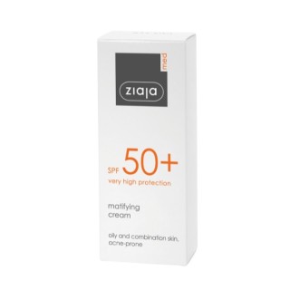 Ziaja Med Kuracja ochronna Krem do twarzy matujący SPF50+ 50 ml Ziaja Med Kuracja ochronna Krem do twarzy matujący SPF50+ 50 ml