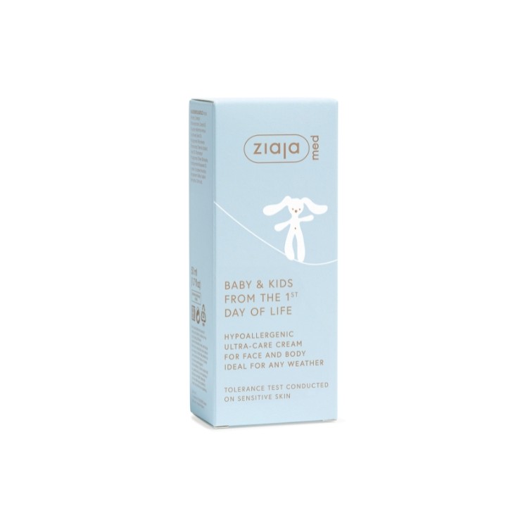 Ziaja Med Kids Crème Ultra-Nourrissante Visage et Mains 50 ml