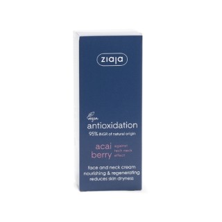 Ziaja Jagody Acai Krem do twarzy i szyję odżywczo-regenerujący redukujący suchość skóry 50 ml Ziaja Jagody Acai Krem do twarzy i szyję odżywczo-regenerujący redukujący suchość skóry 50 ml