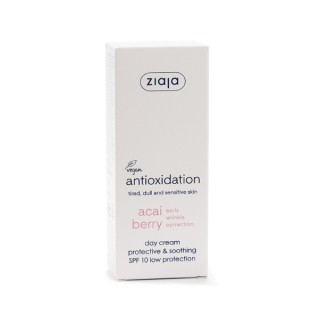 Ziaja Baies d'Açaï Crème de jour protectrice et apaisante SPF10 faible protection 50 ml