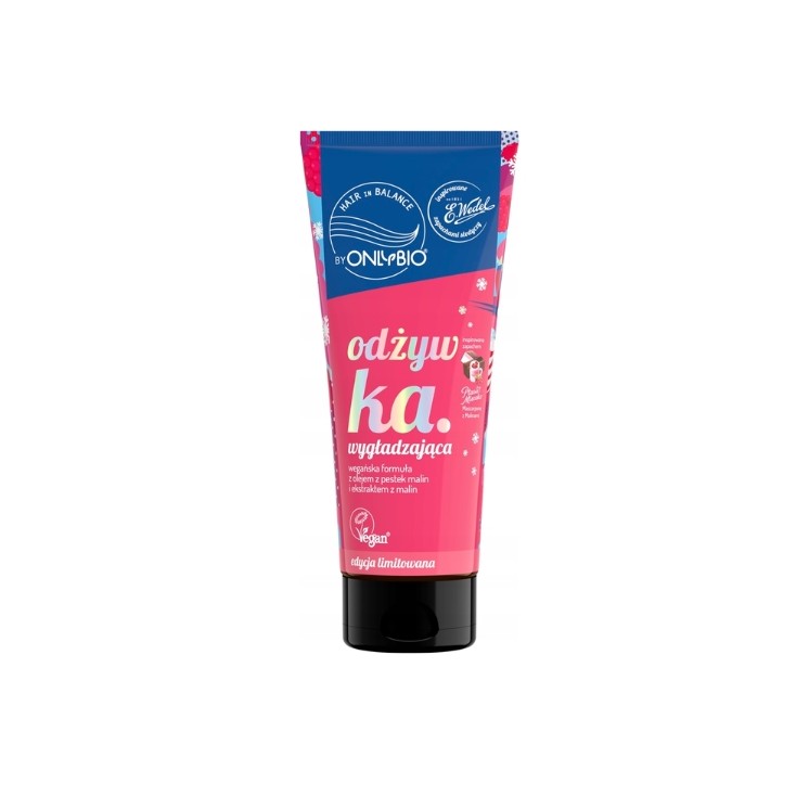 OnlyBio Hair in Balance x Wedel Smoothing Hair Conditioner Ptasie Mleczko Mascarpone with Raspberries 200 ml