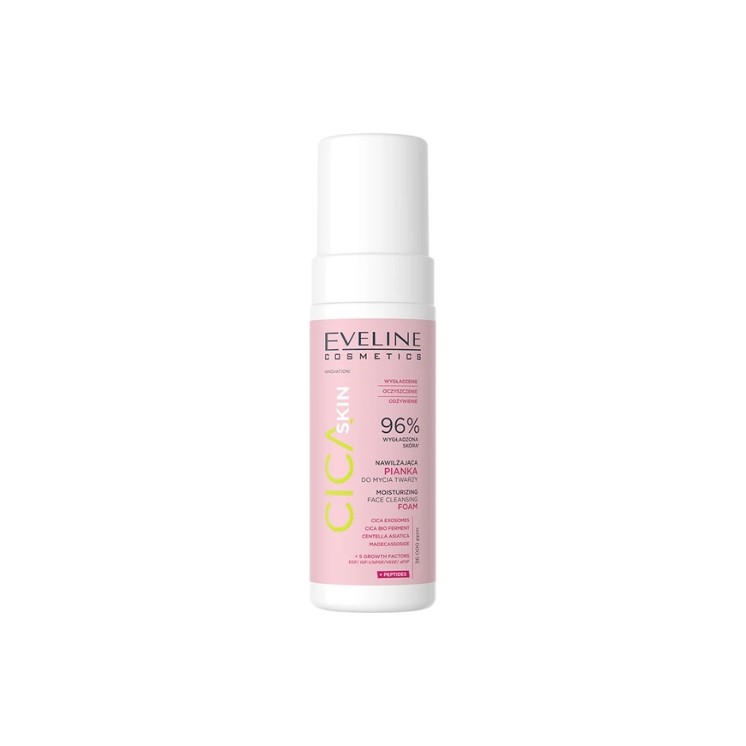 Mousse nettoyante hydratante visage Eveline Cica Skin 150 ml
