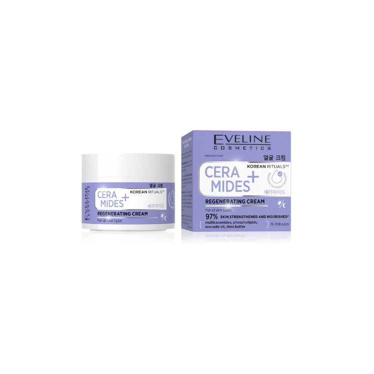 Crème Visage Régénérante Céramides+ Eveline Korean Rituals 50 ml