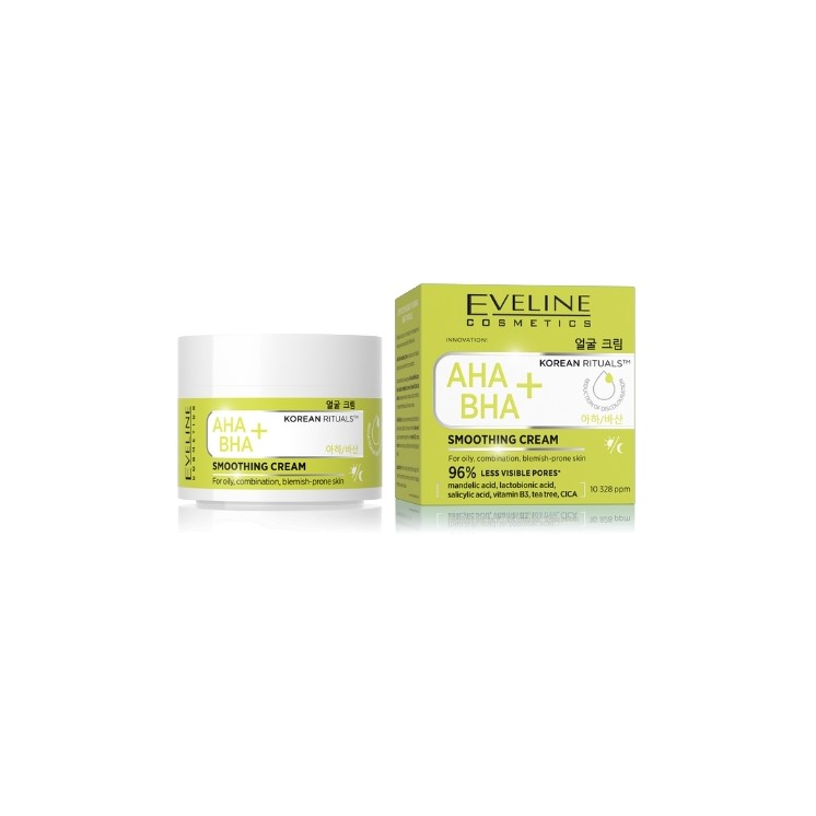 Крем для обличчя Eveline Korean Rituals AHA BHA + розгладжуючий 50 мл