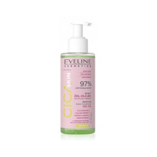 Gel nettoyant visage apaisant Eveline Cica Skin - Huile 145 ml