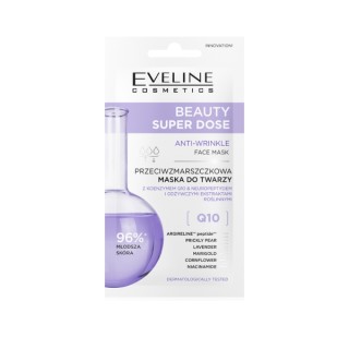 Eveline Beauty Super Dose Anti-Wrinkle Face Mask Q10 8 ml