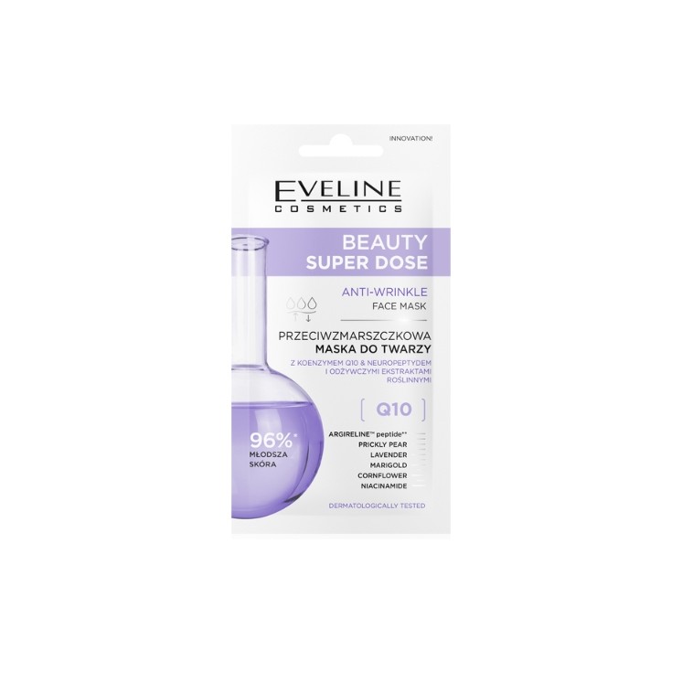 Eveline Beauty Super Dose Anti-Rimpel Gezichtsmasker Q10 8 ml
