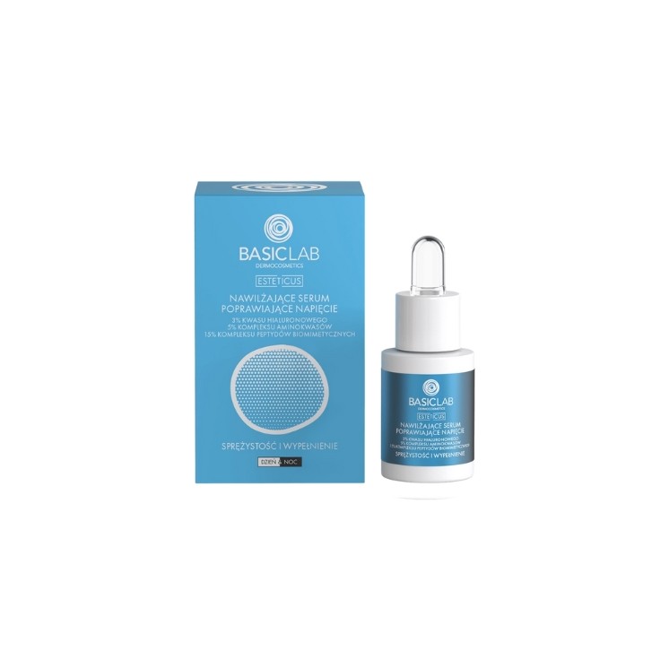 Sérum visage hydratant et raffermissant BasicLab Esteticus 15 ml
