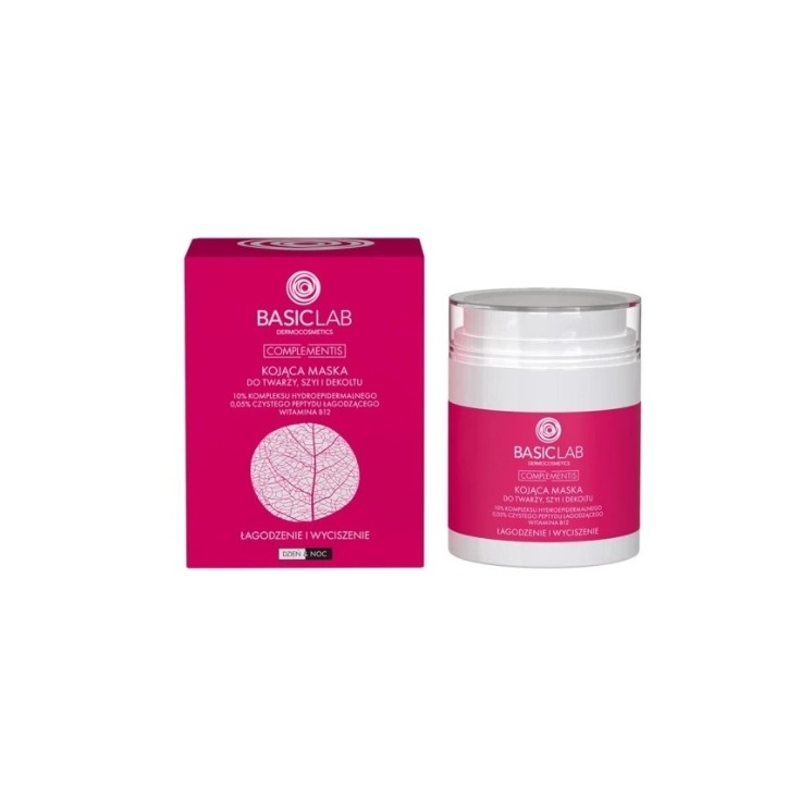 BasicLab Complementis Beruhigende Maske für Gesicht, Hals und Dekolleté 50 ml