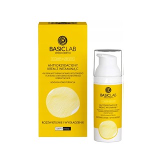 Crème visage antioxydante BasicLab Complementis à la vitamine C, consistance riche, 50 ml