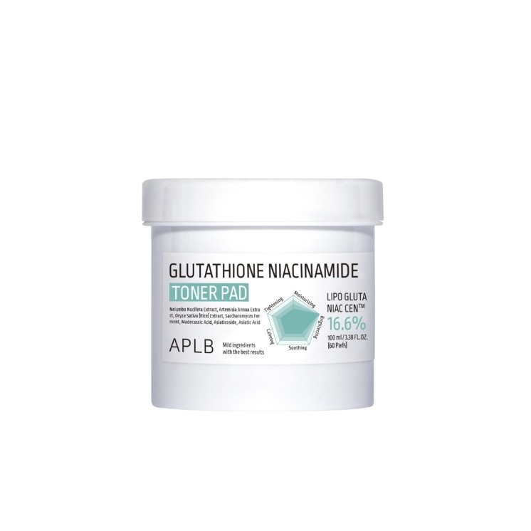 Patchs éclaircissants visage APLB Glutathion Niacinamide 60 pièces 100 ml