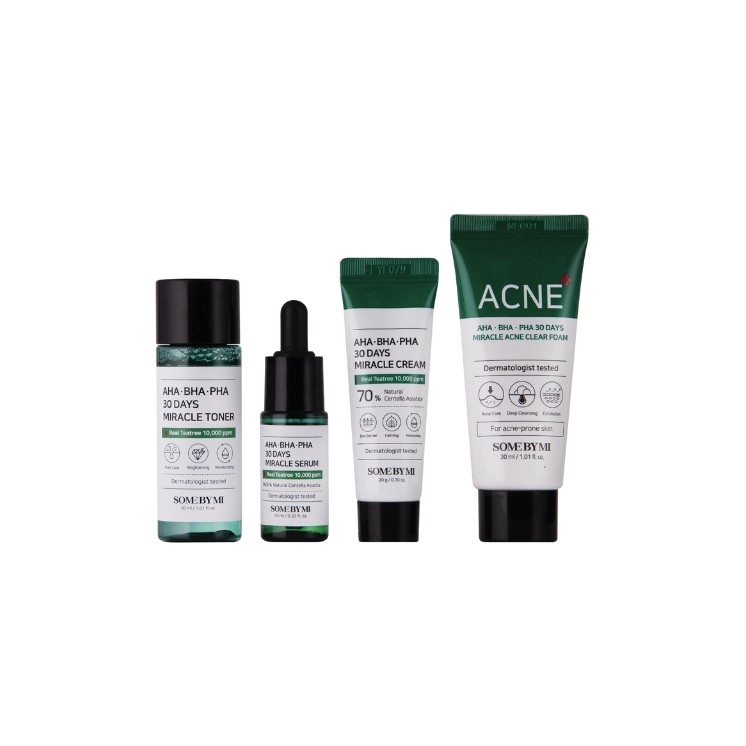 Набір косметики Some By Mi AHA - BHA - PHA 30 Days Miracle AC SOS Kit для шкіри, схильної до акне