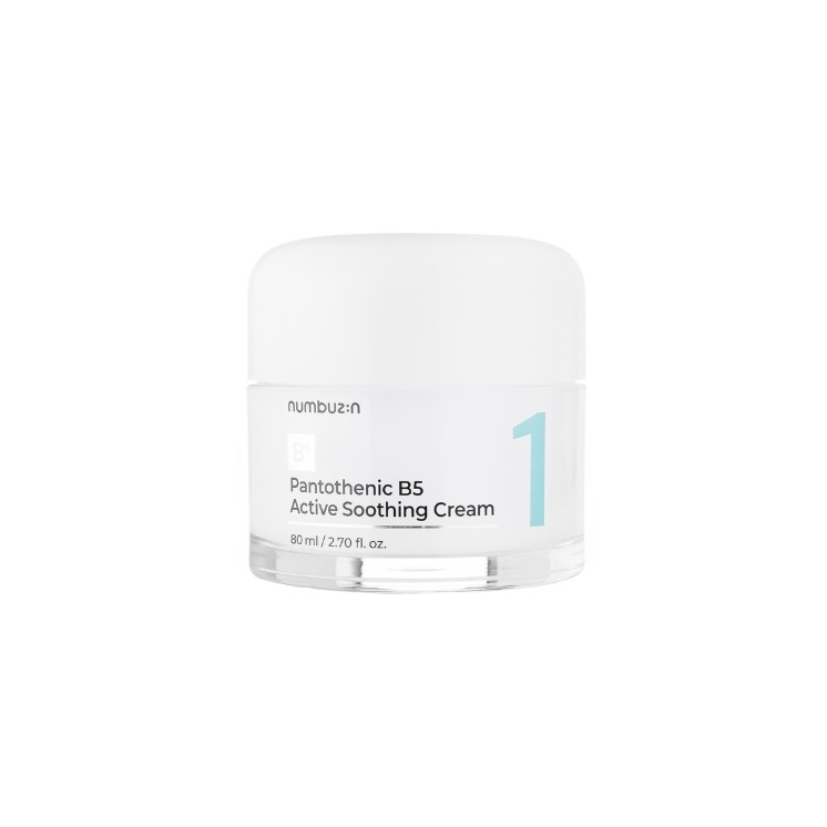 Numbuzin No.1 Pantotheenzuur B5 Verzachtende Gezichtscrème 80 ml