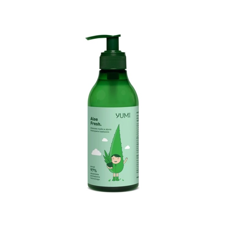 Savon liquide pour les mains Yumi Aloe Fresh intensément hydratant 300 ml