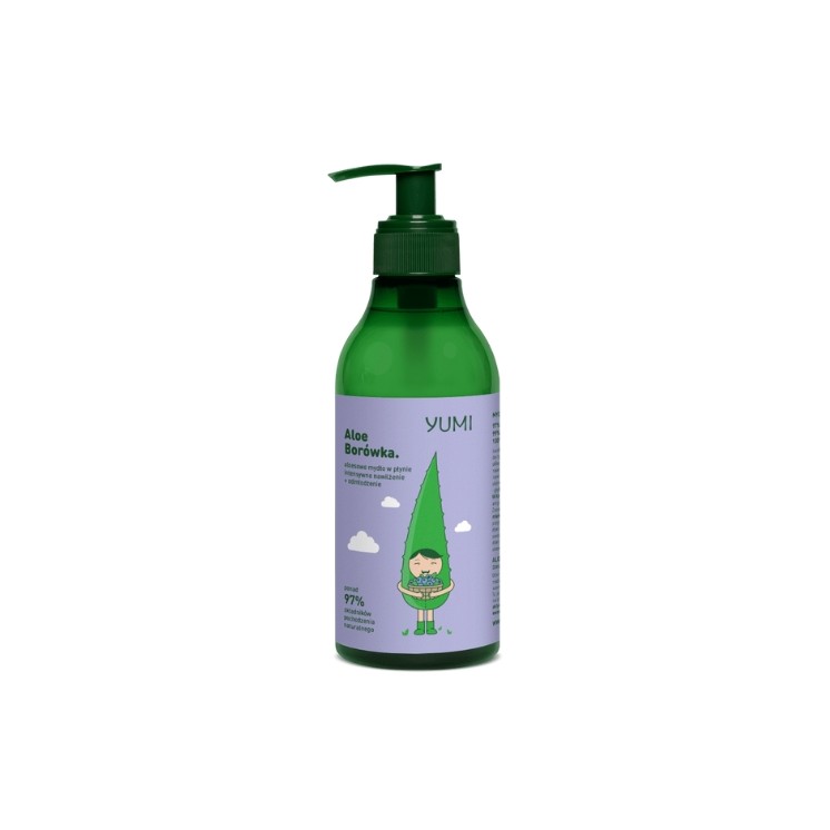 Yumi Aloe Vera Intensiv feuchtigkeitsspendende Flüssigseife Blaubeere 300 ml