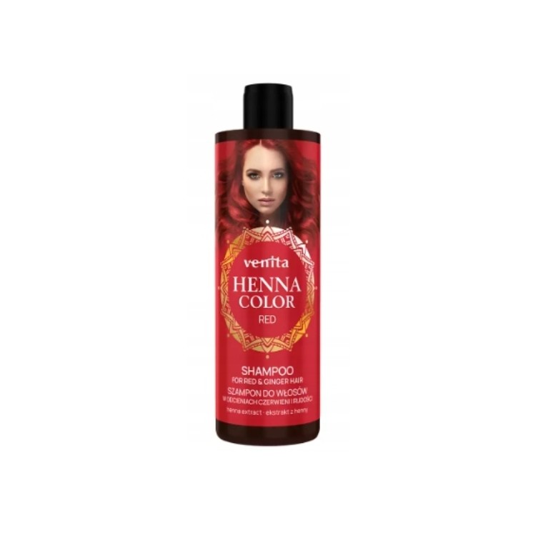 Shampooing Venita Henna Color Red pour cheveux roux et roux 300 ml