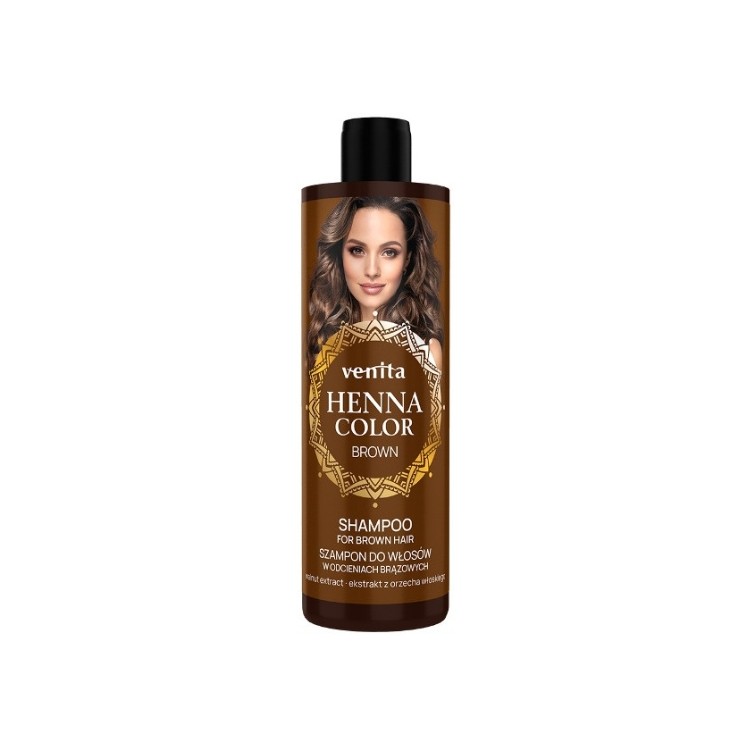 Shampooing Venita Henna Color Brown pour cheveux bruns 300 ml