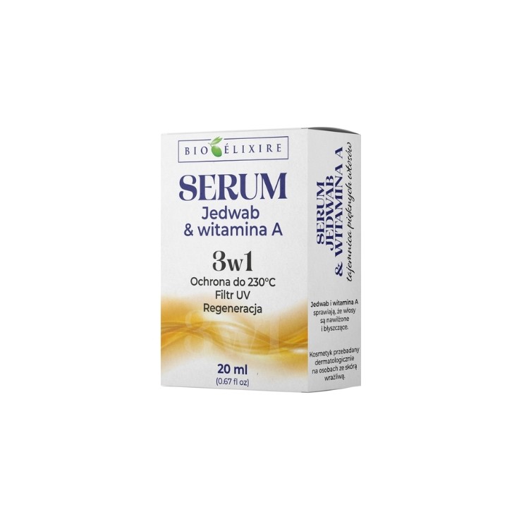 BioElixire Seide und Vitamin A Haarserum UV-Schutz und Regeneration 20 ml