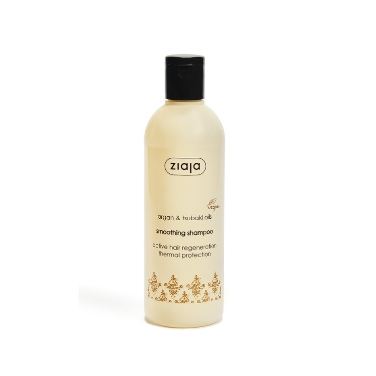 Ziaja Argan Szampon do włosów wygładzający kuracja olejkami arganowym i tsubaki 300 ml
