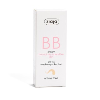Ziaja BB crème active visage pour les imperfections pour peaux normales, sèches et sensibles SPF15 teinte naturelle 50 ml