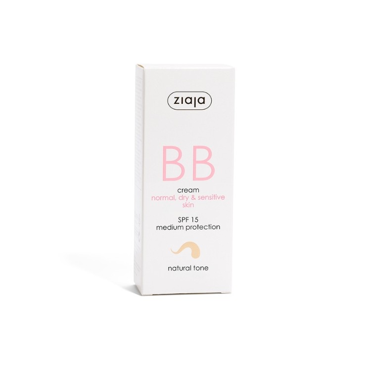 Ziaja BB active Face cream for imperfections for normal, dry and sensitive skin SPF15 natural shade 50 ml