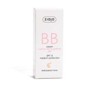 Ziaja BB active Gezichtscrème voor onvolkomenheden voor de normale, droge en gevoelige huid SPF15 gebruinde tint 50 ml