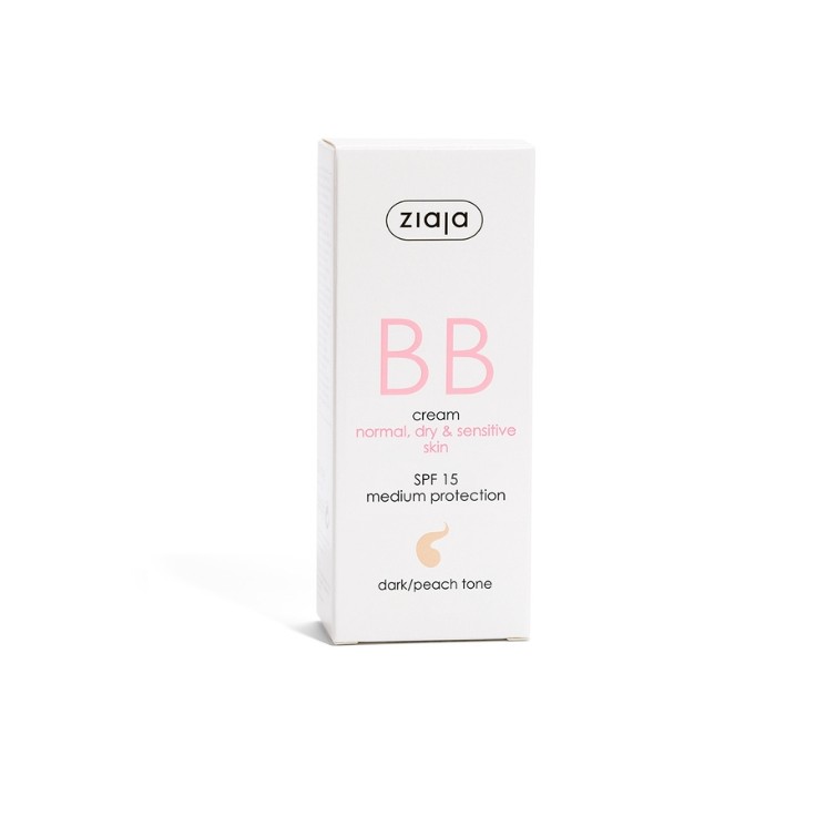 Ziaja BB active Gezichtscrème voor onvolkomenheden voor de normale, droge en gevoelige huid SPF15 gebruinde tint 50 ml