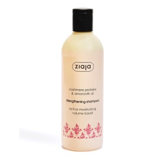 Ziaja Cashmere Shampooing fortifiant pour cheveux Traitement cachemire à l'huile d'amarante 300 ml