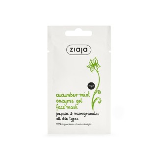 Masque enzymatique au concombre et à la menthe Ziaja avec microgranules 7 ml