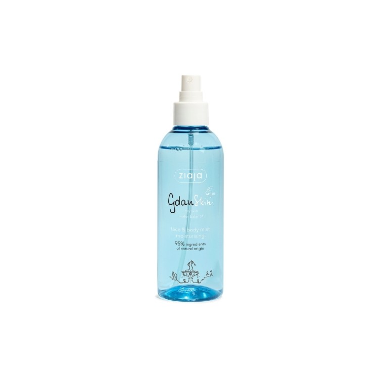 Ziaja GdanSkin Brume parfumée hydratante pour le visage et le corps 200 ml