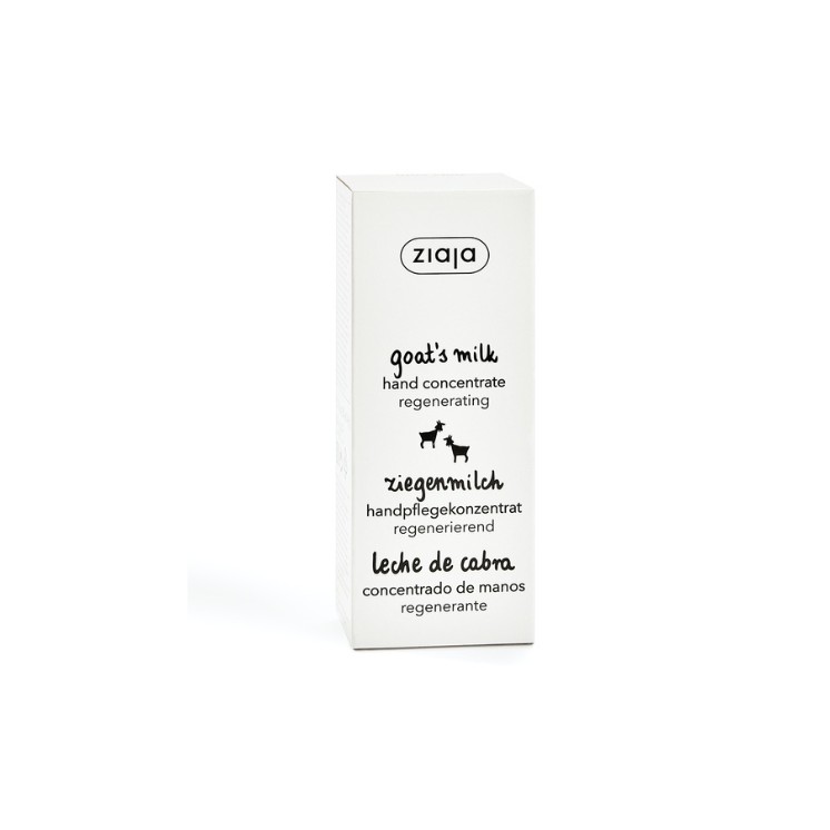 Crème mains concentrée au lait de chèvre Ziaja nourrissante et éclaircissante, Régénération lactée 50 ml