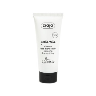 Ziaja Gommage Micro-Exfoliant au Lait de Chèvre et à la Silice pour le Nettoyage du Visage Micro-Exfoliant à Cristaux Fins 75 ml