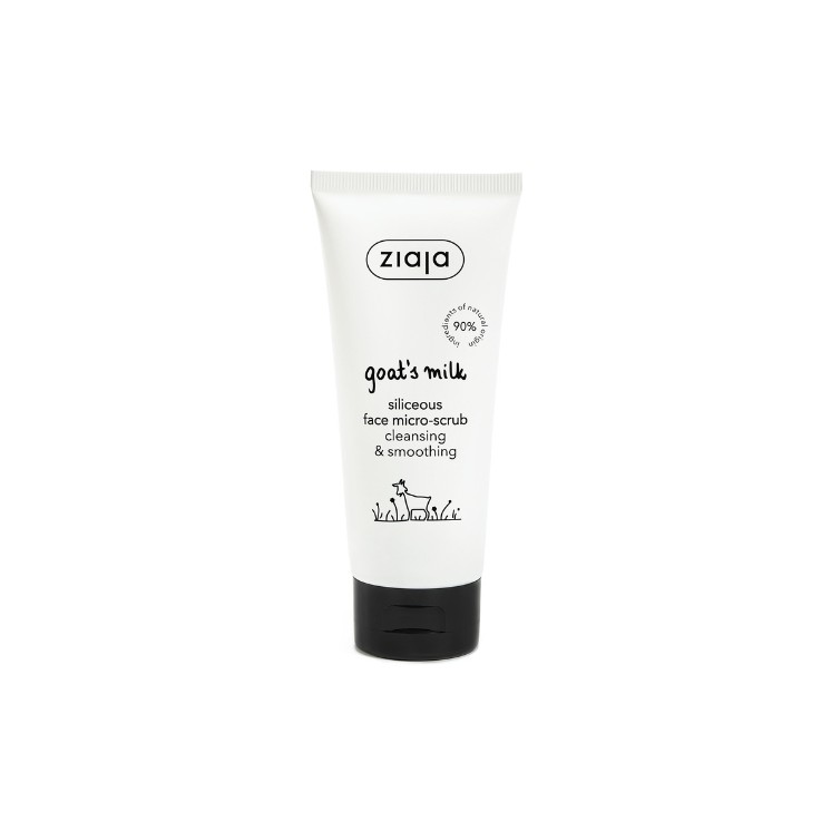 Ziaja Geitenmelk Silica Micro-Scrub voor Gezichtsreiniging Fijne Kristallen Micro-Exfoliërende 75 ml