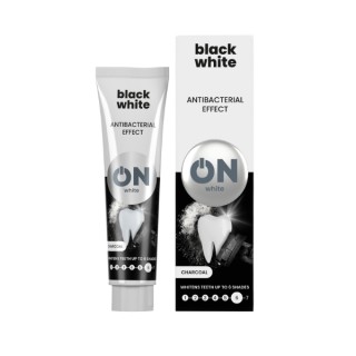 ON WHITE BLACK WHITE Whitening tandpasta met houtskool 75 ml