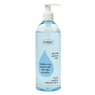 Ziaja Feuchtigkeitsspendendes Make-up-Entferner-Mizellenfluid für Gesicht und Augen 390 ml