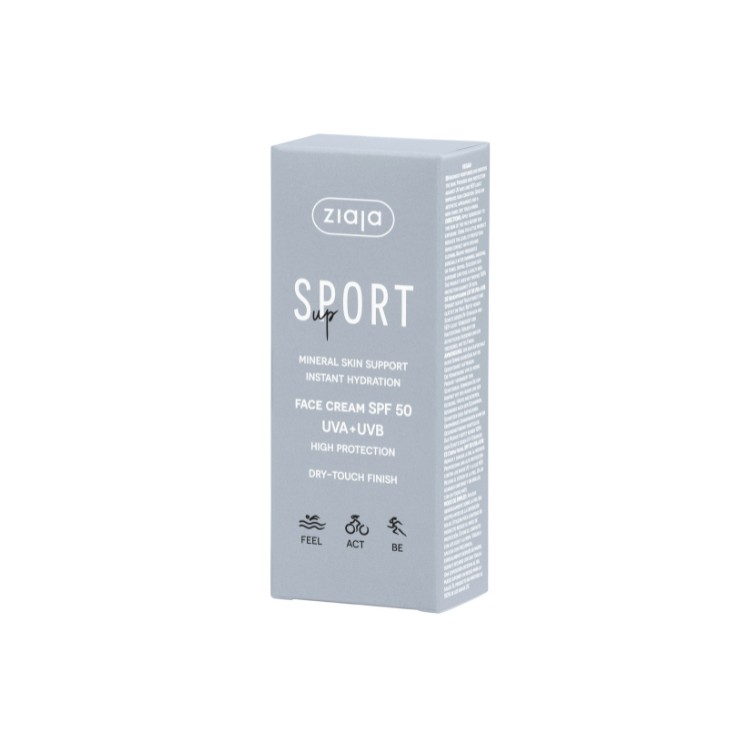 Захисний крем для обличчя Ziaja Sport Up SPF50 50 мл