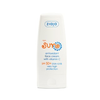 Ziaja Sun Crème Visage Antioxydante à la Vitamine C SPF50 + UVA + UVB Très Haute Protection 50 ml