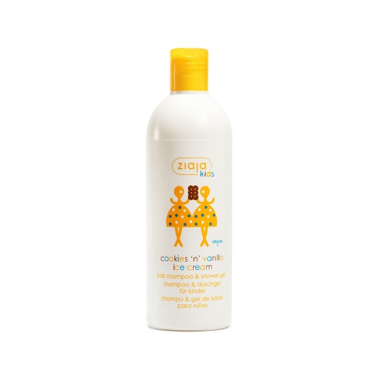 Ziaja Maziajki Shampoing + Lessive Liquide Cookie-Glace Vanille 400 ml