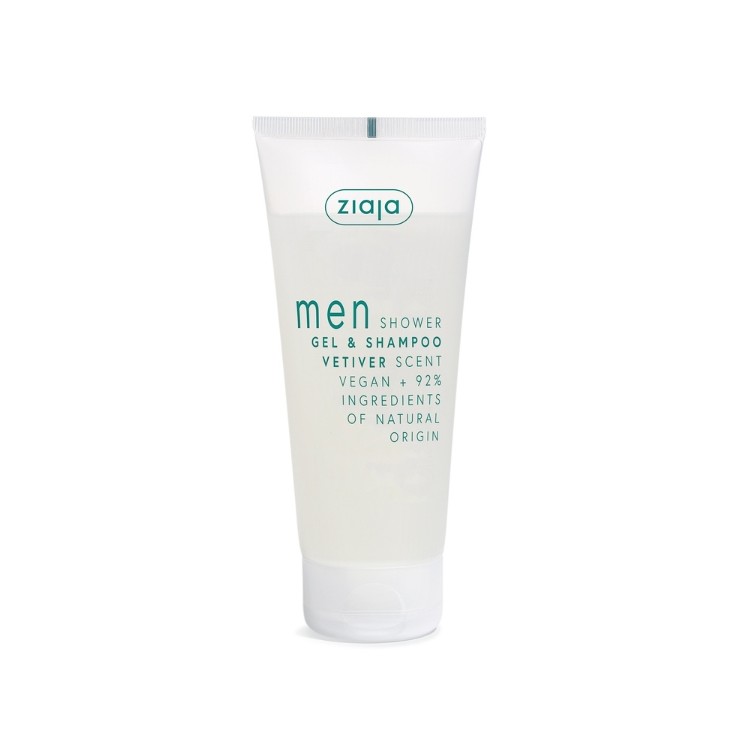 Gel douche et shampoing Ziaja Yego au vétiver 200 ml