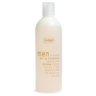 Gel douche et shampoing Ziaja Yego Poivre de montagne 400 ml