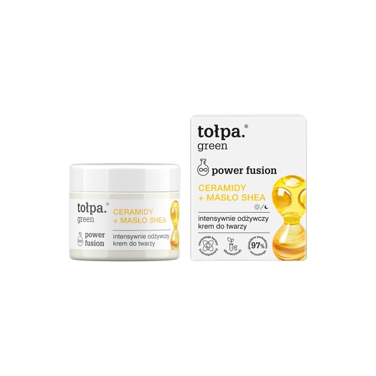 Tołpa Green Power Fusion intensywnie odżywczy Krem do twarzy Ceramidy + Masło Shea 50 ml